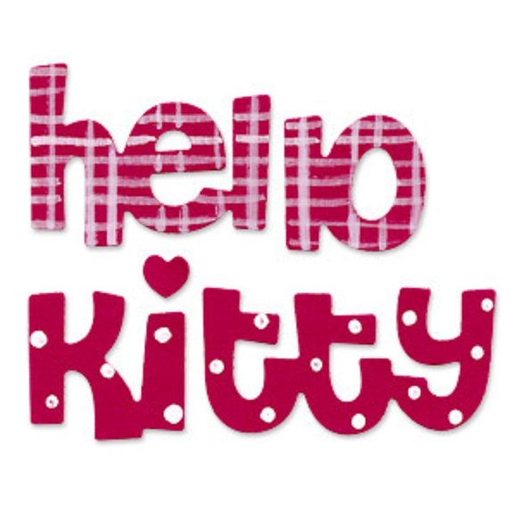 Sizzix Bigz Die - phrase, hello kitty 655804 - Picture 3 of 6